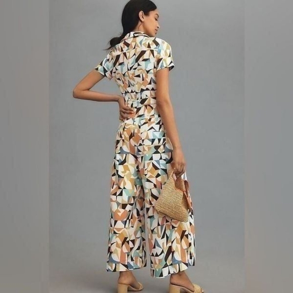 Maeve The Colette Wrap Jumpsuit by Linen Edition - Picture 2 of 12